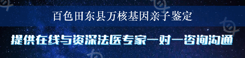 百色田东县万核基因亲子鉴定